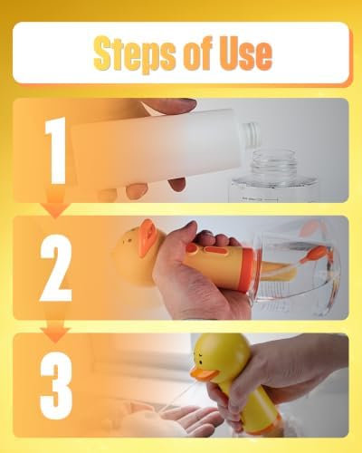 Electric Dog Shampoo Dispenser Dog Shampoo Sprayer Duck Shampoo Foamer for Pet, Foaming Soap Dispenser for Bathtub, Kitchen Sink Cleaning - Image 6