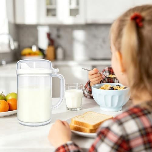 3 Pack Early Learning Kids Easy Pour Mini Pitchers,with Lid & Handle - Image 7