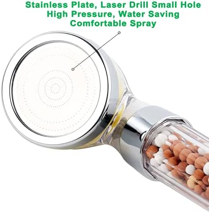 AYI Vitamin C Filtered High Pressure Handheld Shower Head with Bracket and Metal Hose Purifying Hard Water Softener Chlorine Flouride Filter Aroma Showerhead Fresh Dry Skin & Hair Loss - Image 6