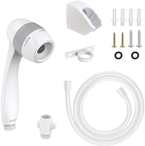 High Pressure RV Shower Head with Hose and On Off Switch, 3 Flow Rate for Saving Water, White - Image 7