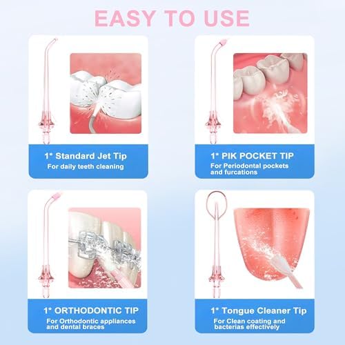 Replacement Heads Compatible COSLUS C20,E40,C31,C50 and C51 Water Flosser - Image 7