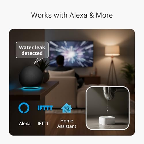 YoLink Water Leak Sensor 4 105 dB Alarm Kit: 4-Pack + Hub - Image 7