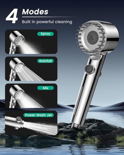 Filtered Shower Head with Handheld 4PCS Filters ShowerHead - Image 6