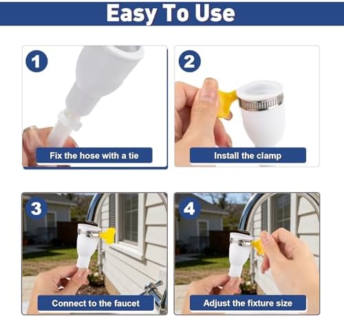 Dog Shower Hose Attachment for Faucet - 6.5ft Sink Hose for Bathtub Faucet - Image 7