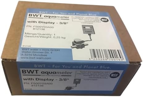 BWT Aquameter HF Water Filter Meter, LCD Display, 3/8 Inch, High Flow - Image 7