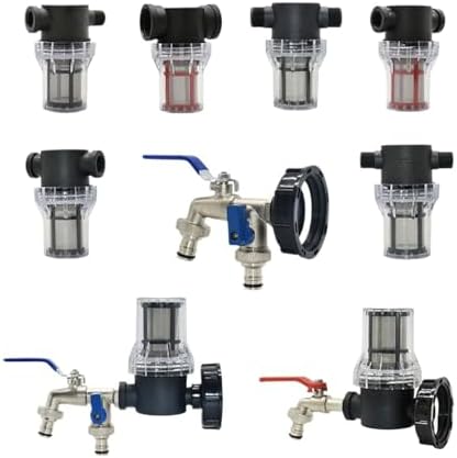 1Pcs IBC Tank Tap Adapter Filter 1/2 3/4 1inch Male Female Threads Water Screen S60 Thread Nipple 1000L Rain Barrel Fitting(9) - Image 7