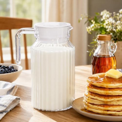 IMIKEYA Plastic Water Pitcher 600ml Shatterproof Plastic Pitcher Water Jug Great for Iced Tea, Sangria, Lemonade, Juice, Milk and More - Image 7