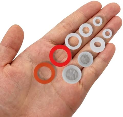ZDBB 70 Pcs Plumbing Silicone Gasket Assortment Kit VMQ Silicone Washer - Image 7