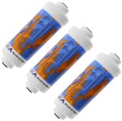 IPW Industries Inc. - Omnipure (K2340-BB) T40 GAC Coconut Carbon Inline Filter - 6" x 2" & 1/4" NPT Filter for Post Reverse Osmosis System (3-PACK) by Isopure_WaterIPWINDUSTRIES