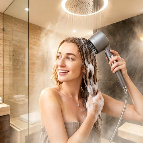 High Pressure Handheld Filtered Shower Head with 4 Spray Modes - Image 6