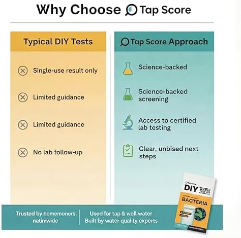Tap Score DIY Bacteria Water Test Kit | At-Home Coliform & E. coli Detection | Results in Under 24 Hours | for Well or Drinking Water | Easy-to-Use Drinking Water Test (1 Pack) - Image 7