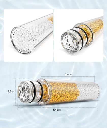 SR SUN RISE Shower Filter for Handheld Shower Head, NSF Certified 8 Pack Replacement Filters for Hard Water Remove Chlorine and Harmful Substances Only Fits SR SUN RISE Shower Head - Image 7