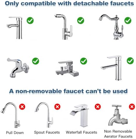 uxcell Faucet Aerator Adapter, M22 Female to M22 Male with Washer, 13mm Length - Image 6