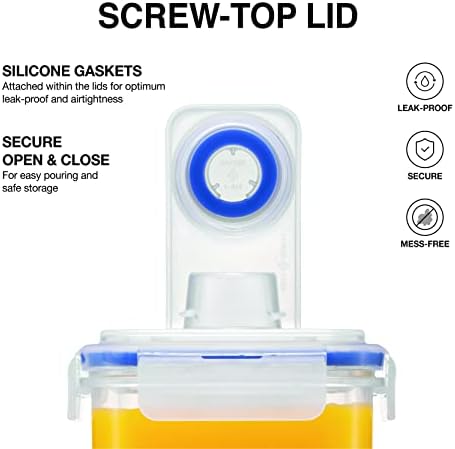 LocknLock Aqua Fridge Door Water Jug | Clear Pitcher | BPA Free Plastic Pitcher with Lid | 1 Gallon Pitcher with Lid for Water, Juice, Tea & More Beverages, Clear - Image 6