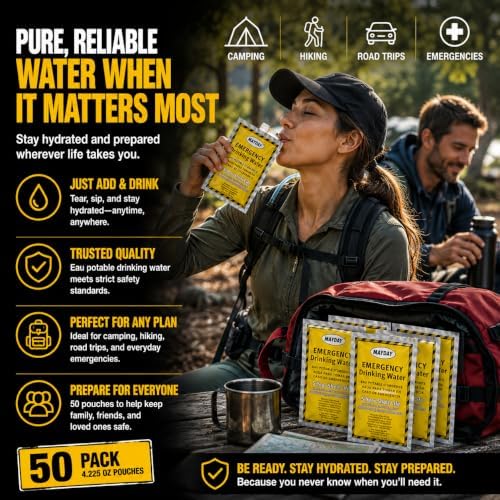 Mayday 73021 Emergency Water Packets (50-Pack) - Image 6
