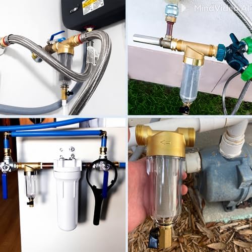 50 Micron Spin Down Sediment Filter for Whole House and Well Water, Reusable Washing Machine Water Filter, BPA-Free Pre-Filter - Image 5
