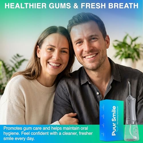 Professional Water Flosser - Advanced Dental Care for a Healthier Mouth, Gum, and Teeth - IPX7 Waterproof Oral Irrigator | 6 Replacement Tips, Travel-Friendly, Rechargeable - Oral Hygiene (Grey) - Image 7