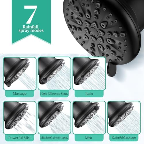 Cobbe Luxury Filtered Shower Head, 7 Spary with 16+20 Stages Filtration - Image 7