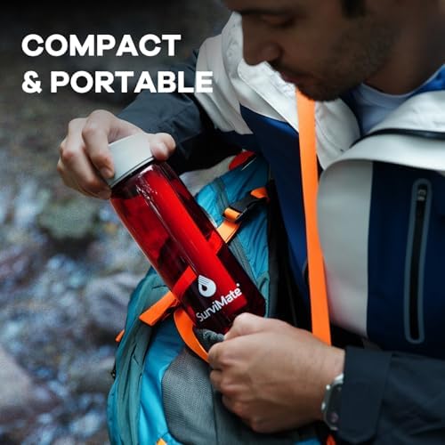 SurviMate 5-Stage 0.01μm Ultra-Filtration Filtered Water Bottle BPA-Free - Image 7