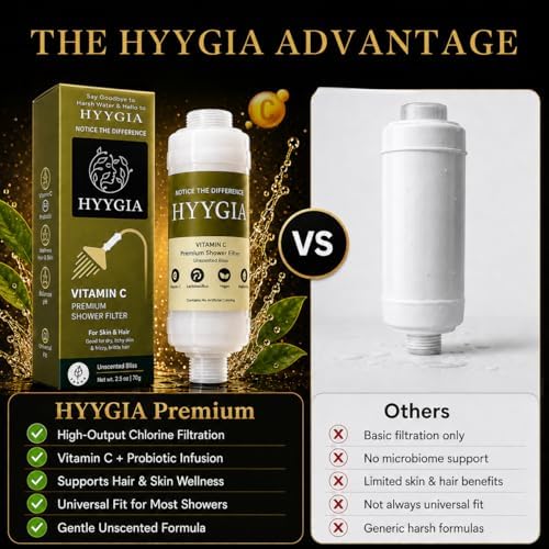 Premium Vitamin C Shower Filter for Hair and Skin - High Output Chlorine Remover & Water Filtration - Reduces Dry Itchy Skin & Frizzy Brittle Hair - Universal Fit (Unscented Bliss) - Image 7