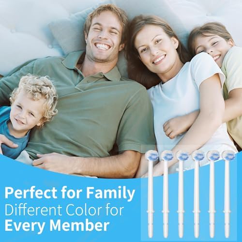 Replacement Tips for Waterpik Aquarius Water Flosser Waterpik Toothbrush Replacement Heads Toothbrush and Oral Irrigators (6 Brush Head Tips) - Image 5