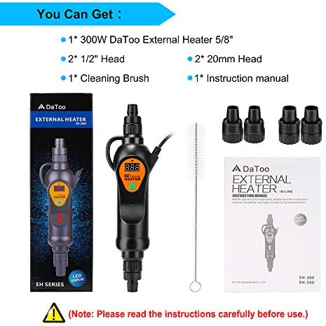 DaToo Aquarium External Heater in-Line Fish Tank External Heater 300W for Canister Filter - Image 7