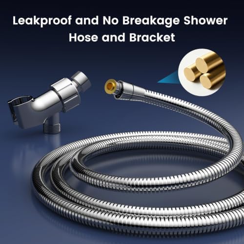 FEELSO Shower Head with Handheld, High Pressure Hand Held Shower Head - Image 7