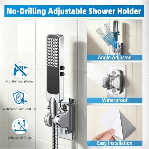 YDmeet High Pressure Dog Shower Attachment with ON/OFF Switch (Chrome) - Image 7