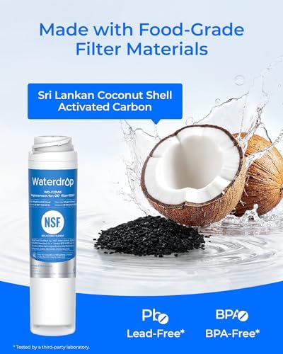 Waterdrop GSWF Refrigerator Water Filter, Replacement for GE® GSWF, 3 Pack - Image 6