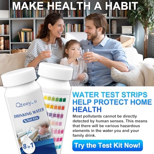 Lead Water Test Kit 2026 Upgraded 8 in 1 Home Drinking Water Testing Kits 50pcs, House Tap and Well Water Hardness Tester, Lead Test Strips for Alkalinity, pH, Copper, Nitrite&Chlorine - Image 6