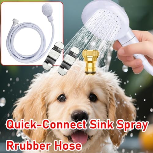 9.84Ft Quick-Connect Sink Spray Rubber Hose,Sink Hose Attachment for Faucet - Image 6
