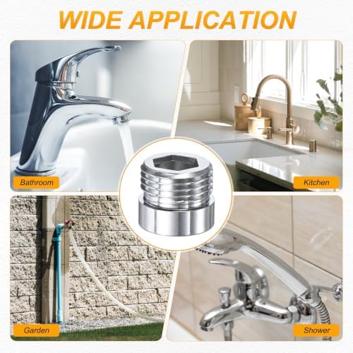 M METERXITY 2-Pack Faucet Adapter, M20 Female to G1/2 Male, for Kitchen - Image 7