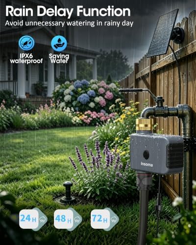Solar WiFi Water Timer, Smart Solar Hose Timer for Garden, 365-Day Power - Image 7