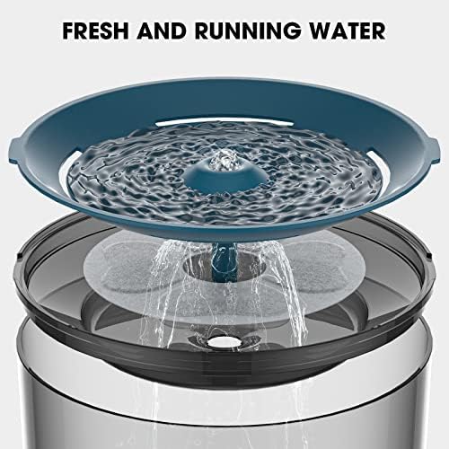 DEEIPET 8 Packs Cat Water Fountain Food Grade Replacement Filters & Sponges for 74oz, 135oz Automatic Pet Fountain Dog Water Dispenser - Image 6