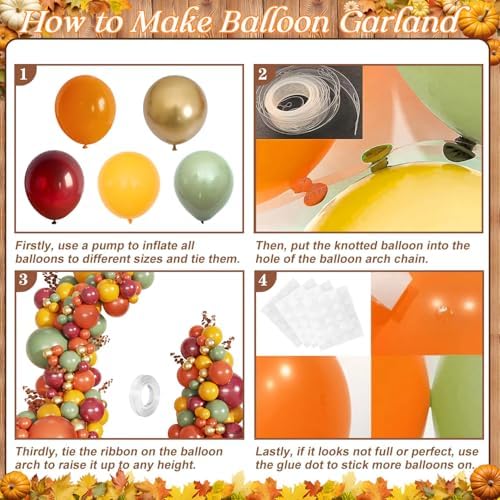 Fall Balloon Arch Kit for Autumn Baby Shower Decorations - Image 7