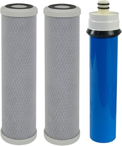 CFS Filter Kit for RainSoft UF22, UF22T: 2 Carbon + 50 GPD Membrane by CompleteFiltrationServices