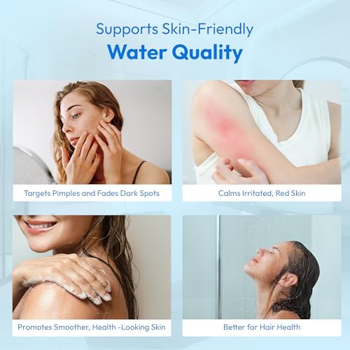 1 Pack Shower Filter Replacement Cartridge for Hard Water Softener, High Output Refill, Chlorine Fluoride Remover, Standard Cartridge, Skin & Hair Care, Easy Install, White - Image 7