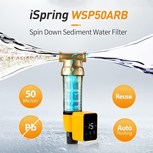 iSpring Whole House Water Filter System + Spin Down Sediment Water Filter - Image 7