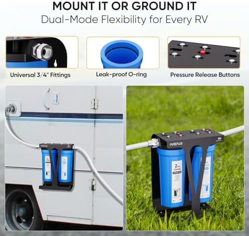 PUREPLUS RV Dual Stage Water Filter, Sediment & PFAS Carbon, NSF/ANSI 42 - Image 7