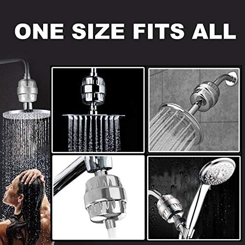 32 Stage Shower Filter with Vitamin C for Hard Water - Water Softener Shower Head Filter with Replaceable Multi-Stage Filter Cartridge to Remove Chlorine, Heavy Metal - Image 7