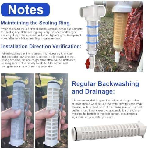 2" 140 Mesh Spin Down Filter Replacement for Rusco Sediment Filter Screen - Image 7