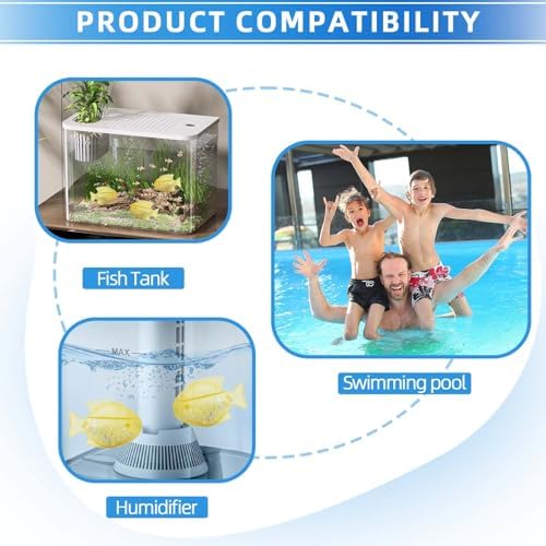 Humidfier Cleaner Fish for Humidifier & Fish Tank, 6 Pack, Yellow - Image 6