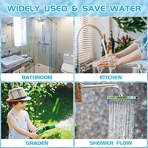 Honoson 1 Set Shower Head Flow Restrictor, 1.2/1.5/1.8/2/ 2.2/2.5 GPM - Image 6