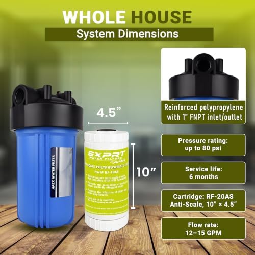 Whole House Water Filter 10" x 4.5" Polyphosphate Descaler EZ-2600 - Image 7