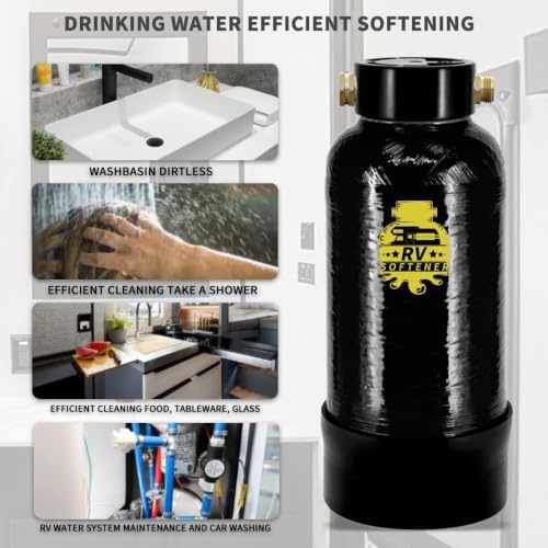 Filterelated RV Water Softener, 20000 Grain Portable, 3/4 Brass Fitting - Image 6