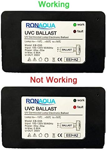 RONAQUA 100-120V 25W Electronic Ballast for 6 GPM UV Water Sterilizer with Four Prong Connection to Lamp and Green/Red Indicator Light - Image 6