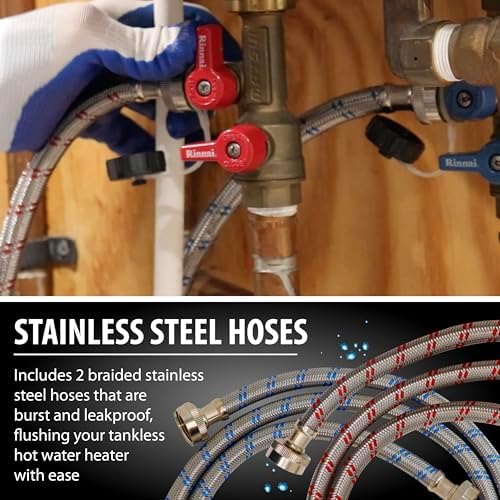 Allied Science Tankless Water Heater Flushing Kit with Steel Hoses, Mag Drive Pump, Quart Eco-Friendly Descaler, and Maintenance Card - Image 7