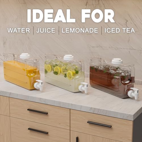 Refrigerator Water Dispenser 1.1 Gallon Bottle with Leak Proof Spigot - Image 7