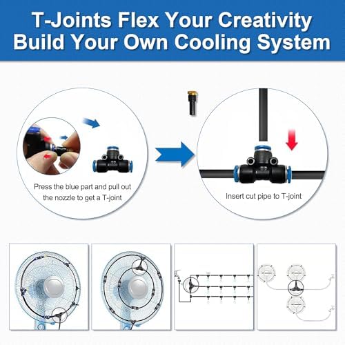 Misters for Outside Patio,Outdoor Water Misting Cooling System,75FT|23M. - Image 7