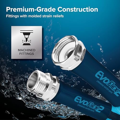 Camco EvoFlex2 25-ft Drinking Water Hose - RV Drinking Water Hose Reinforced with Fabric & Ultra Lightweight - Contains No Lead, No BPA & No Phthalate - Abrasion Resistant (22577) (Pack of 3) - Image 6